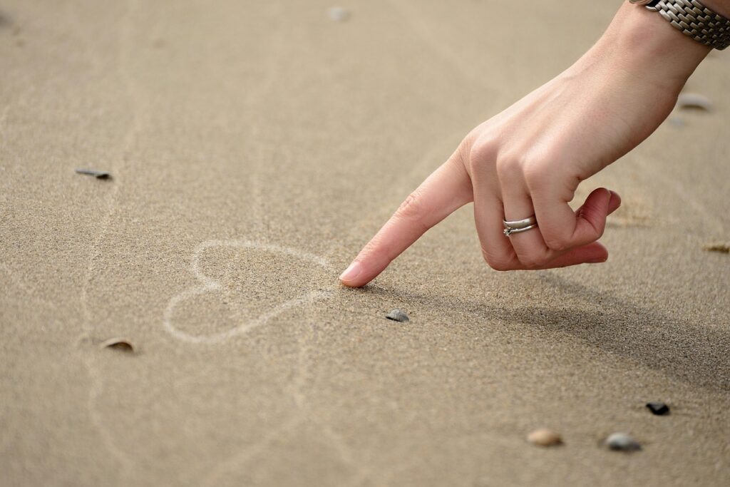 hand, heart, draw, write, pavement, hand, heart, heart, heart, heart, heart